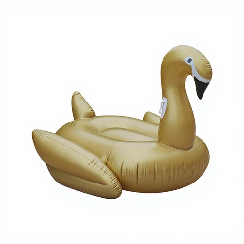 Xxl aufblasbarer schwan gold - xxl,