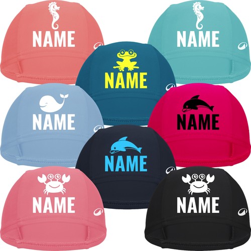 Kinder badekappe mit name - name, +