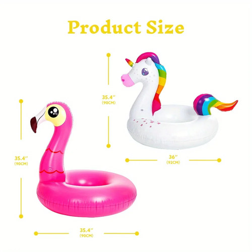 2er pool schwimmreifen einhorn - 2er,