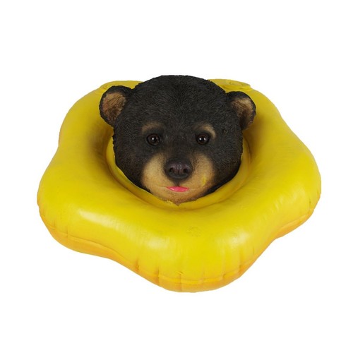 Bär mit schwimmring teichdeko - mit,