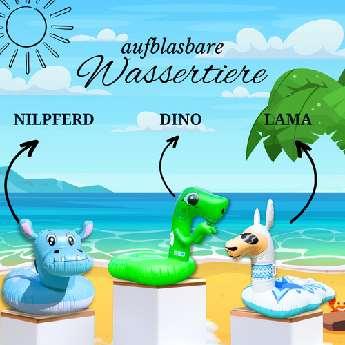 Xxl wassertier dino lama - wassertier, +