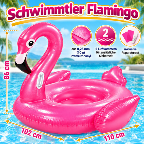Schwimmtier flamingo pool - flamingo,