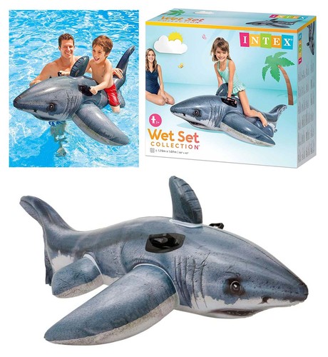 Intex schwimmtier weißer hai - intex,