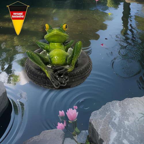Schwimmfrosch gartendeko - schwimmfrosch,